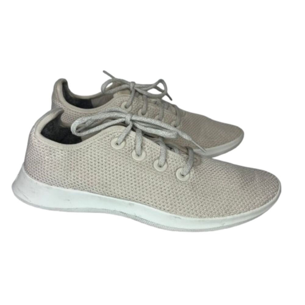 Allbirds Tree Runners Men's Light Gray Knit Lightweight Sneakers Size 9